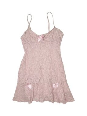 Inner Secrets Lace Pink Slip Dress Size Large